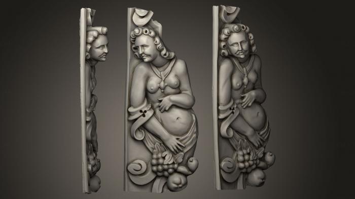 High reliefs and bas-reliefs, historical and religious (GRLFH_0040) 3D model for CNC machine